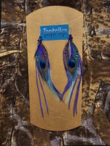 Feather and Leather Tribe Aurora Earings Tantrika Australia