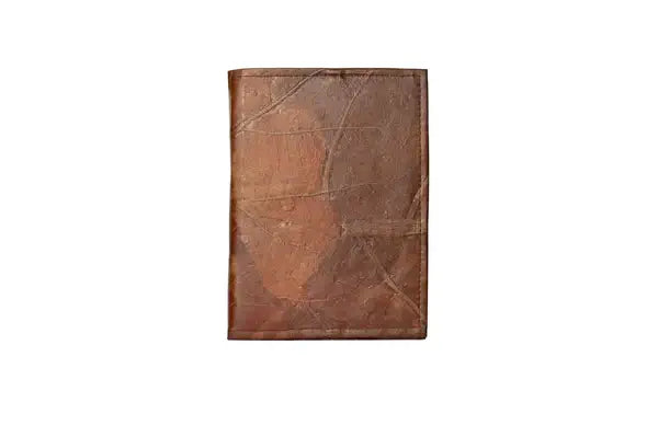 vegan leaf leather journal