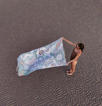 Australian Indigenous Art Towels-Country in Colour -Green