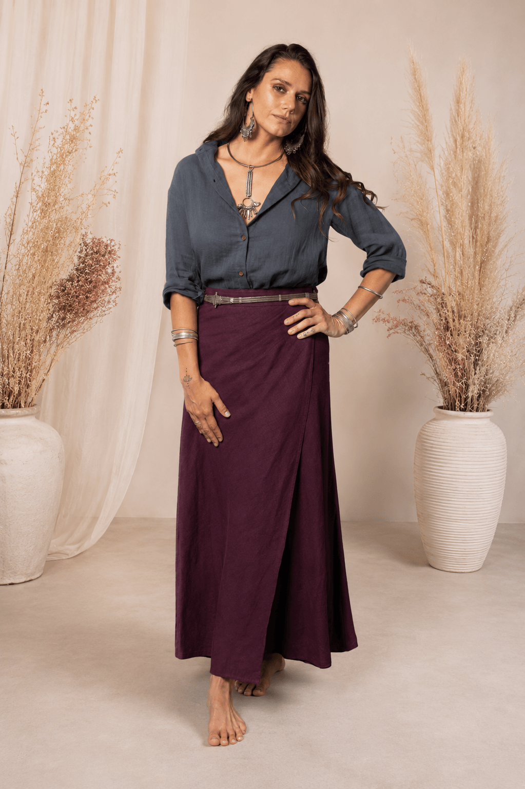 Sattva Hemp Wrap Skirt