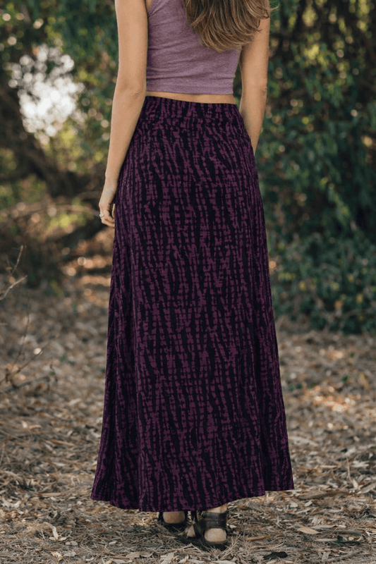 Free-Spirit Hemp Skirt Shibori