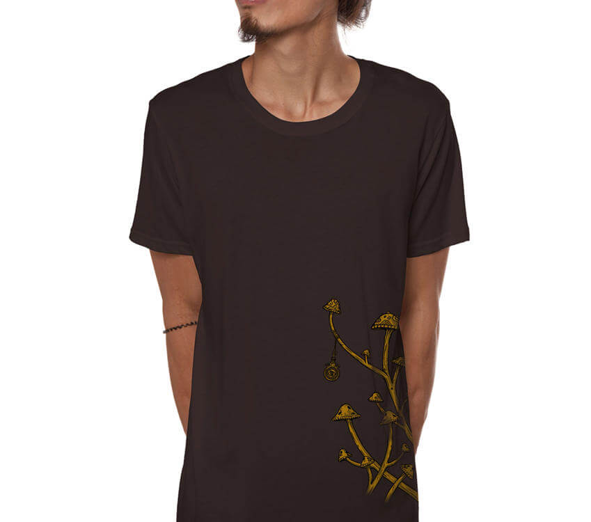 Plazmalab Fiddler T-Shirt-Brown