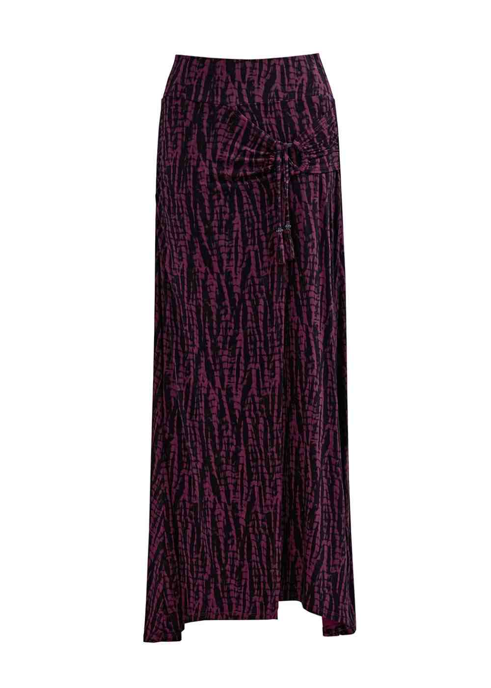Ladies hemp free-spirit Shibori skirt