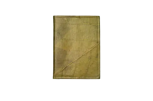 vegan leaf leather journal