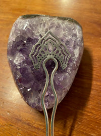silver shakti hair pin tantrika jewellery australia 