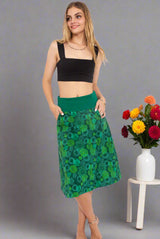 ladies cotton reversible skirt by om designs