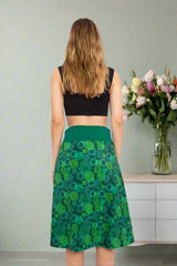 ladies 3/4 reversible skirt by om designs