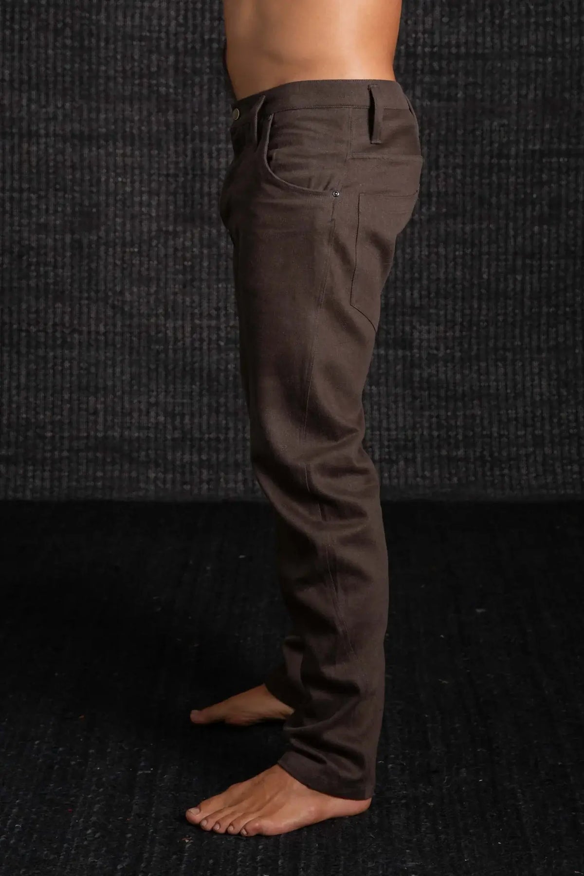Hemp Drill Jeans-Charcoal