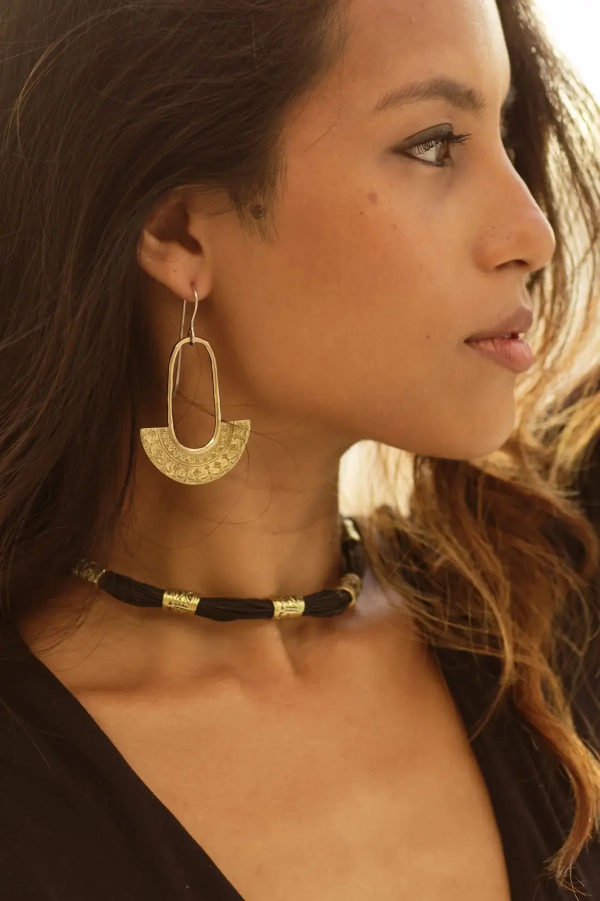 khani brass earrings 