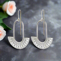 khani silver brass earrings 