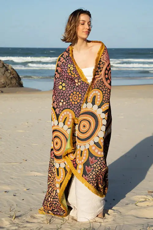 Mingaan 100% Recycled Cotton Knitted Throw Rug