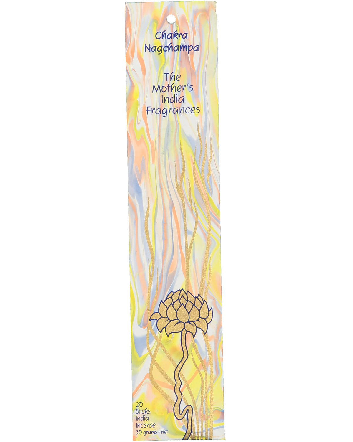Chakra Nagchampa Real Incense by The Mother's India Fragrances Tantrika Australia