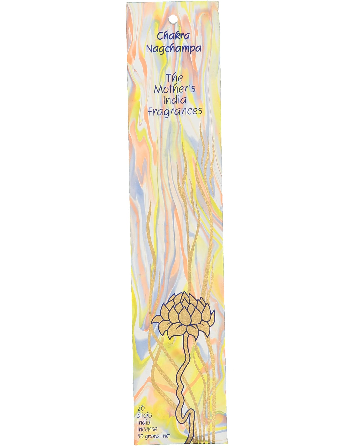 Chakra Nagchampa Real Incense by The Mother's India Fragrances Tantrika Australia