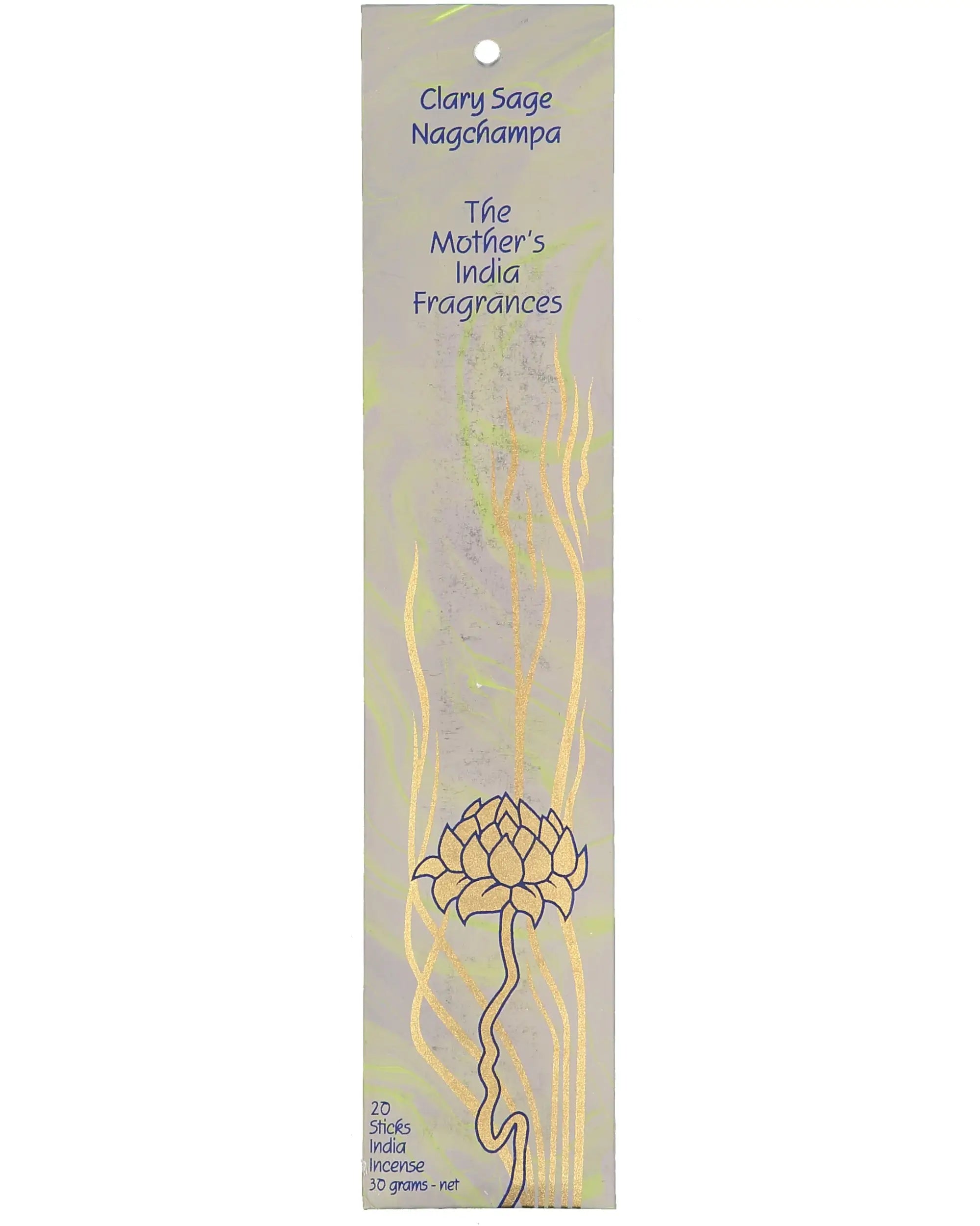 Clary Sage Nagchampa Real Incense by The Mother's India Fragrances Tantrika Australia