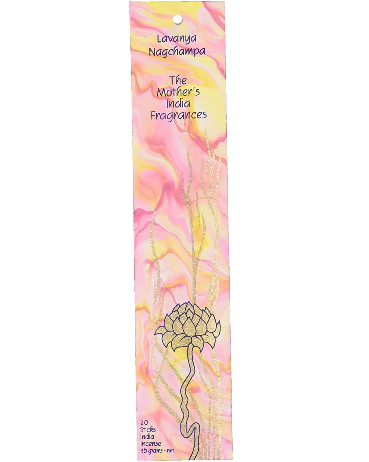 Lavanya Nagchampa Real Incense by The Mother's India Fragrances Tantrika Australia