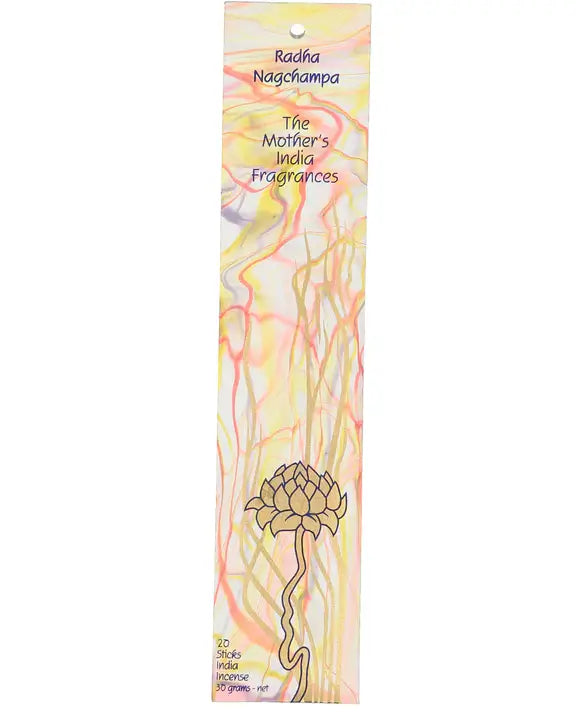 Radha Nagchampa Real Incense by The Mother's India Fragrances Tantrika Australia