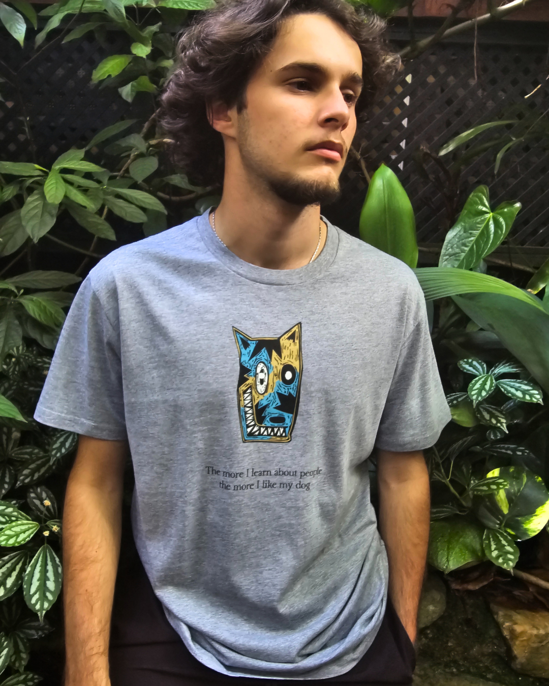 My Dog Art Design Mens Cotton Tshirt Tantrika Australia