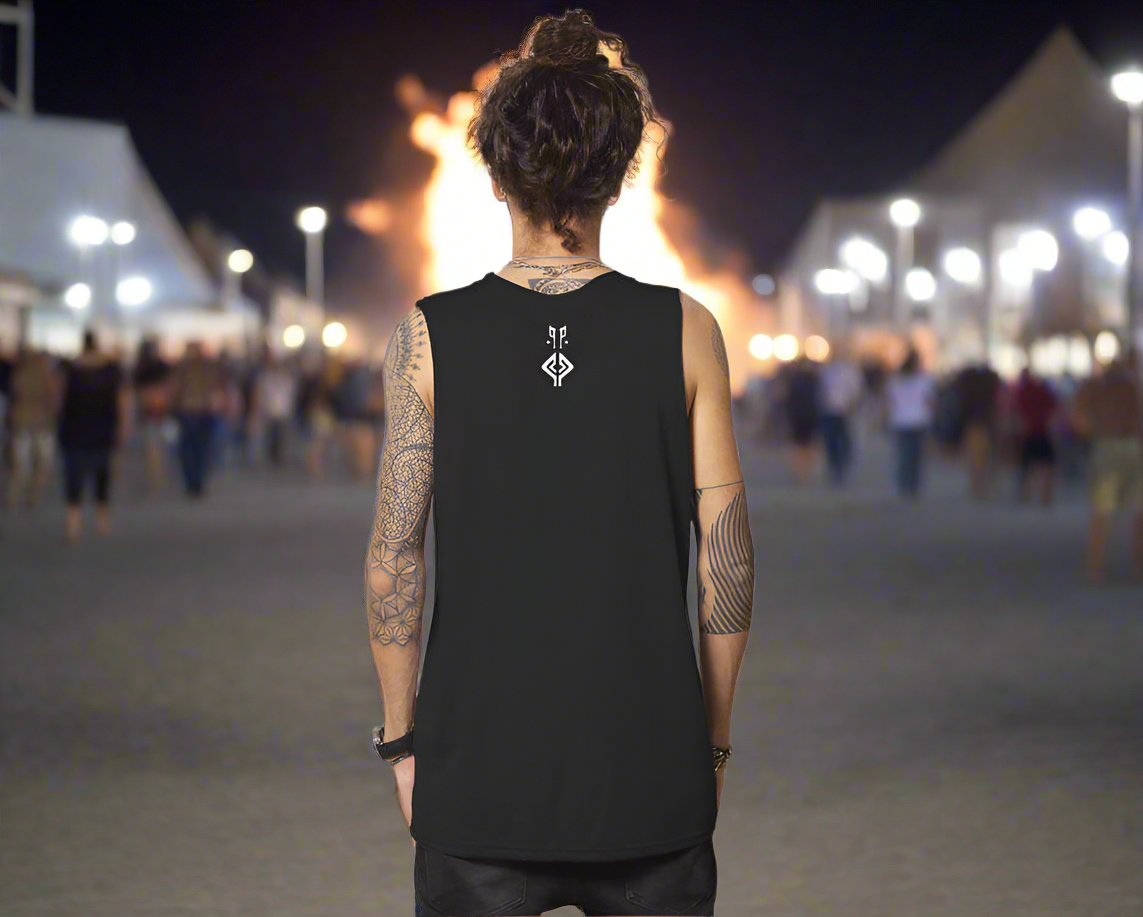 plazmalab mens nazu cotton tank top singlet tantrika festival fashion australia