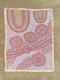 Our Journey Home Indiginous Art Throw Rug Recycled Cotton Tantrika Australia Sustainable Fashion
