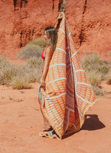 Our Mothers Country Indiginous Art Throw Rug Recycled Cotton Tantrika Australia Sustainable Fashion