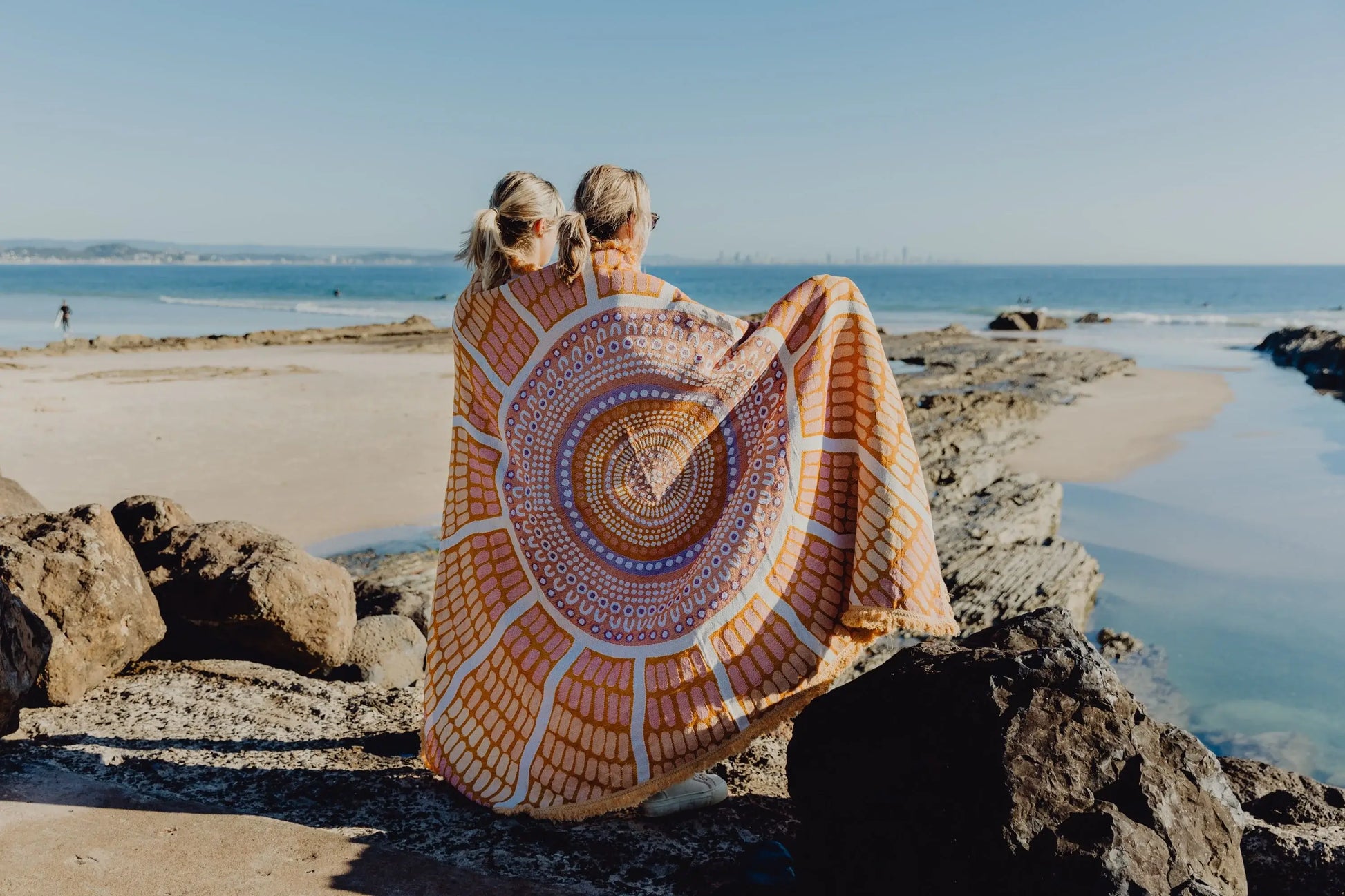 Our Mothers Country Indiginous Art Throw Rug Recycled Cotton Tantrika Australia Sustainable Fashion