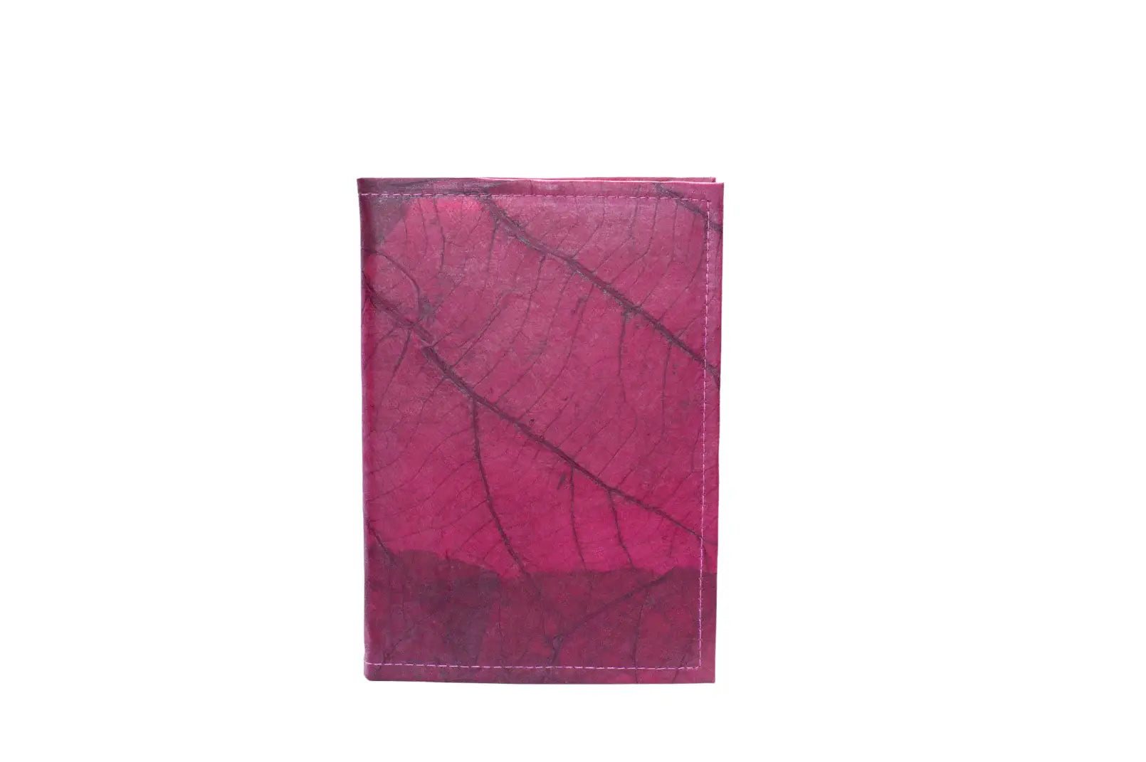 vegan leaf leather journal