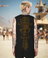 plazmalab mens tank top singlet danza black tantrika festival fashion australia