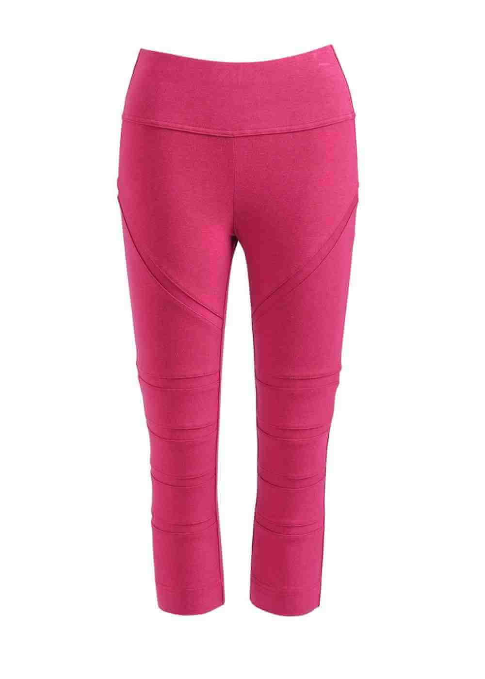 Pink leggings on a white background