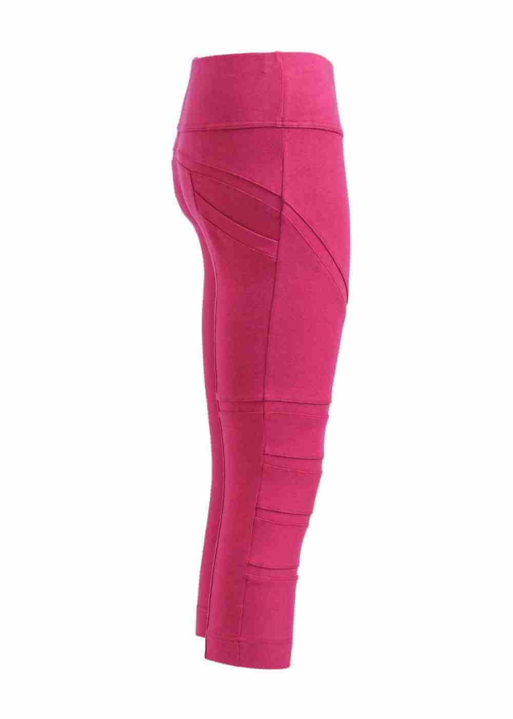 Pink leggings on a white background