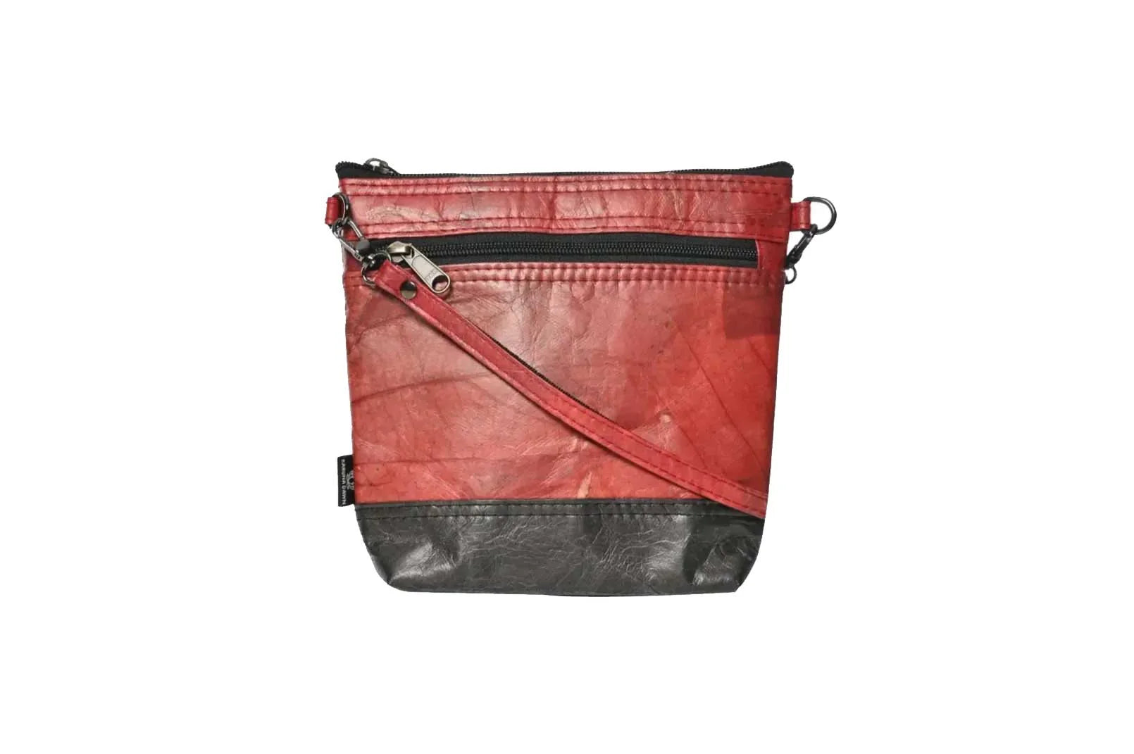 ladies cross body vegan leaf leather bag tantrika australia sustainable fashion