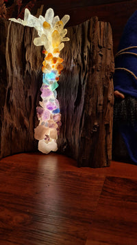 rosette chi balancer crystal lamp