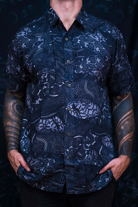 MENS SERPENT PRINT Bamboo shirt