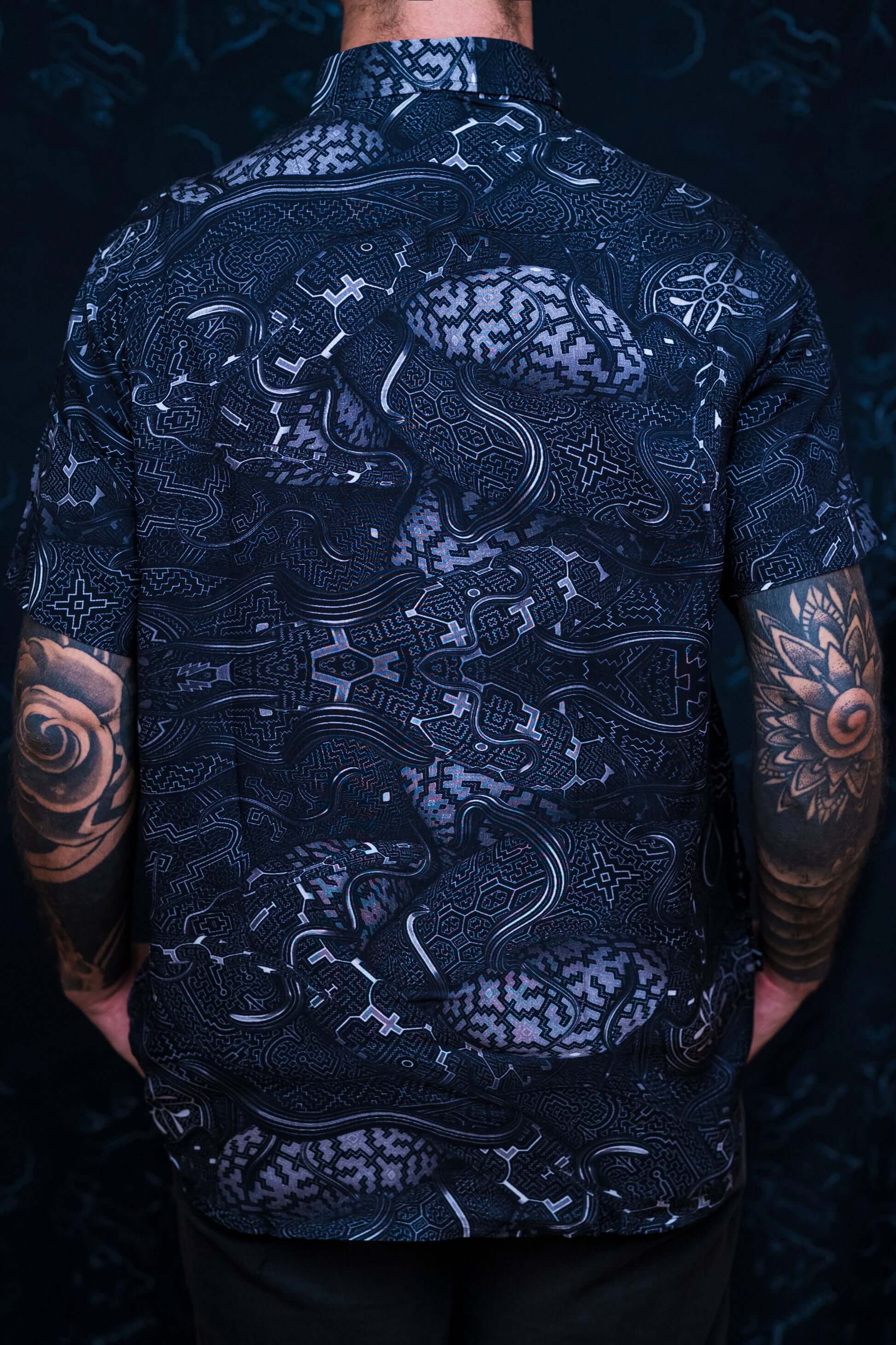 MENS SERPENT PRINT Bamboo shirt