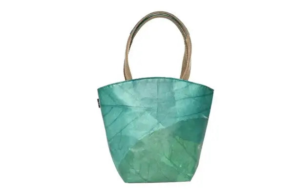 ladies leaf leather  tote bag