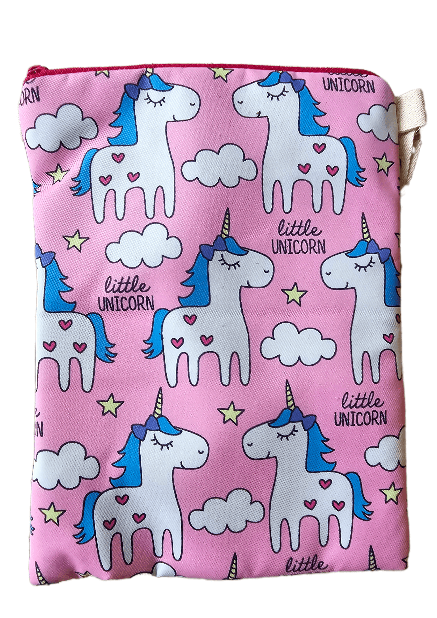kids bag with toy that holds in the front pouch