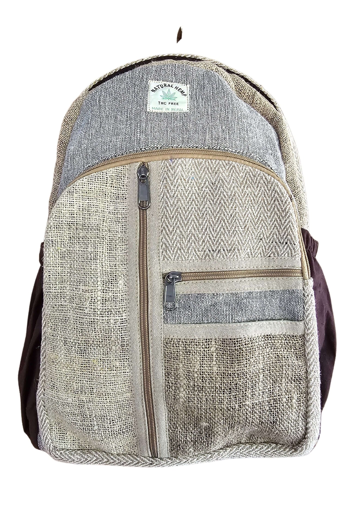 natural tones hemp backpack