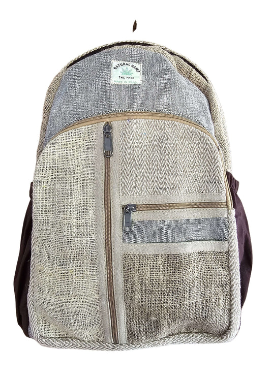 natural tones hemp backpack