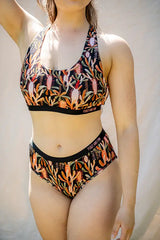 grass tree print bamboo bra by peggy and finn