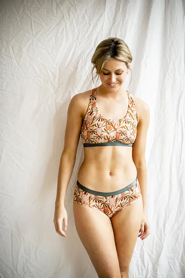 ladies print bamboo underwear by peggy and finn