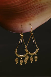 Dailia Earrings - 22k Gold plated 