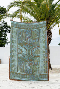 Alkira Pink Indigenous Art Throw Rug