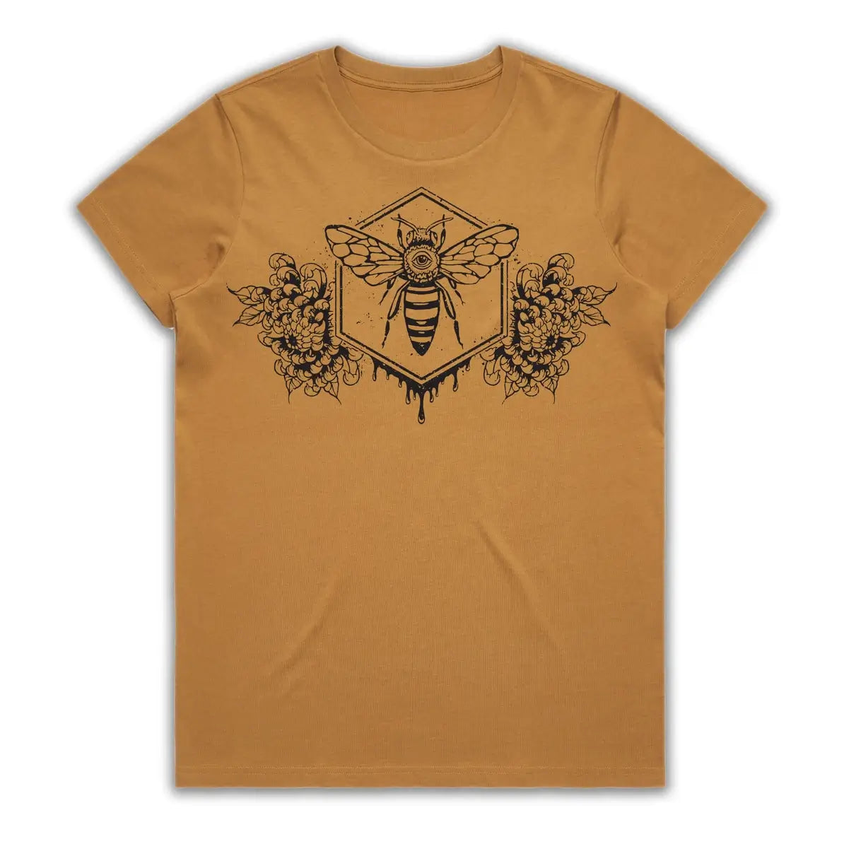bee flower art of zig womens shirt tantrika sustainable fashion australia