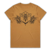 bee flower art of zig womens shirt tantrika sustainable fashion australia