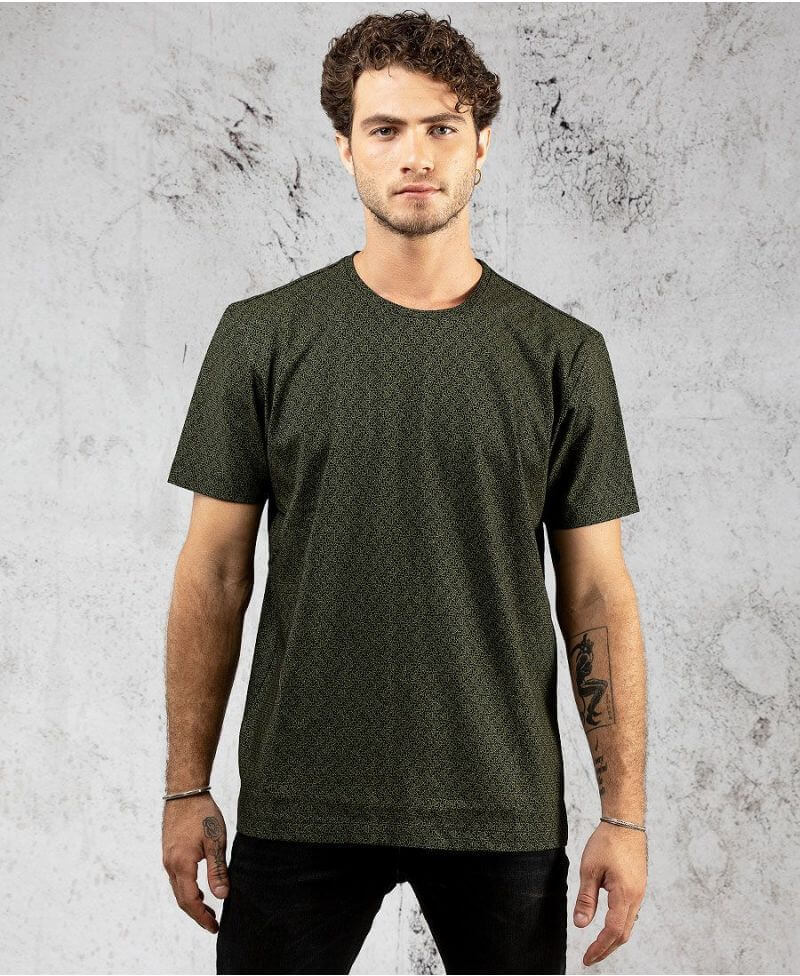 mens sol atom print tshirt