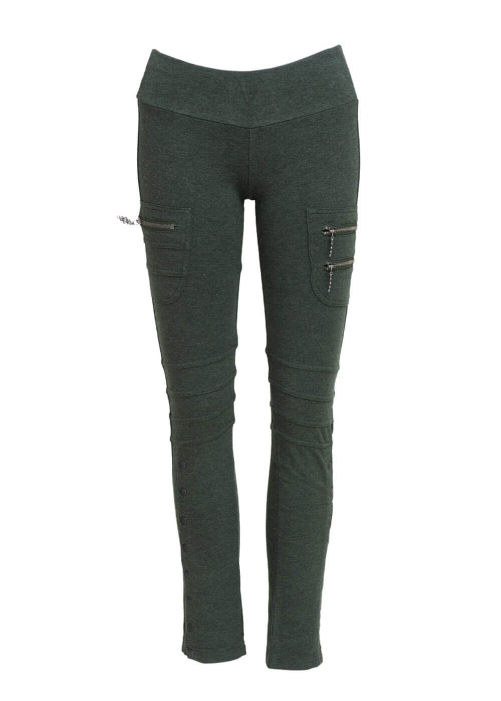ladies bamboo, organic cotton axiom leggings by nomads hemp wear