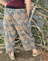 Batik Flowers Cotton Yoga Pants Tantrika Australia