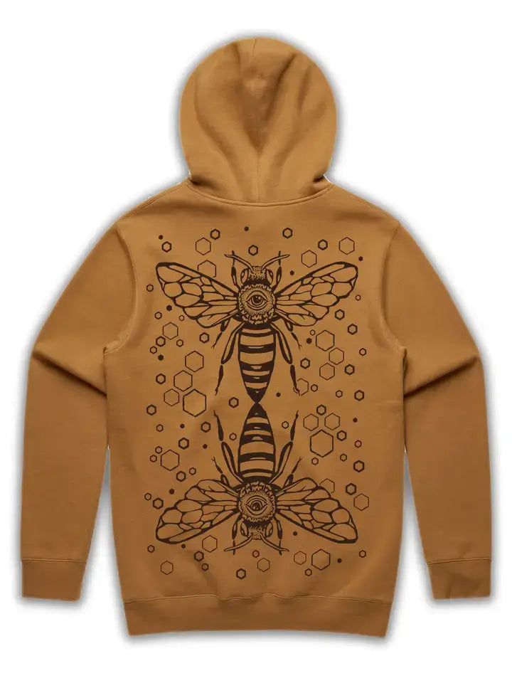 BEE HEXAGON MUSTARD HOODIE