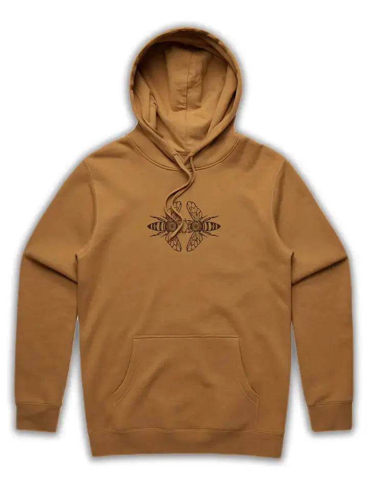 BEE HEXAGON MUSTARD HOODIE