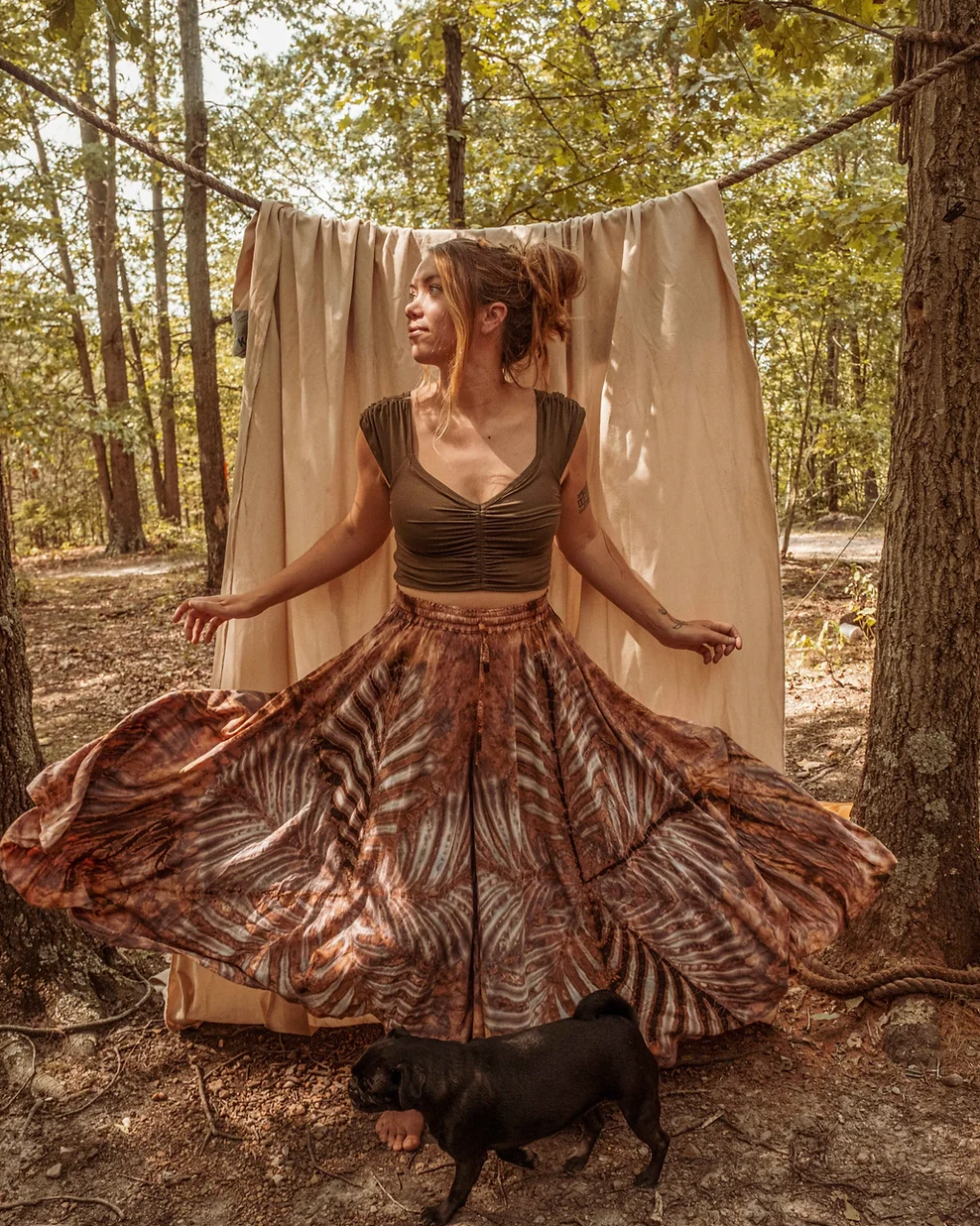 Palazzo Pants- Hand Dyed