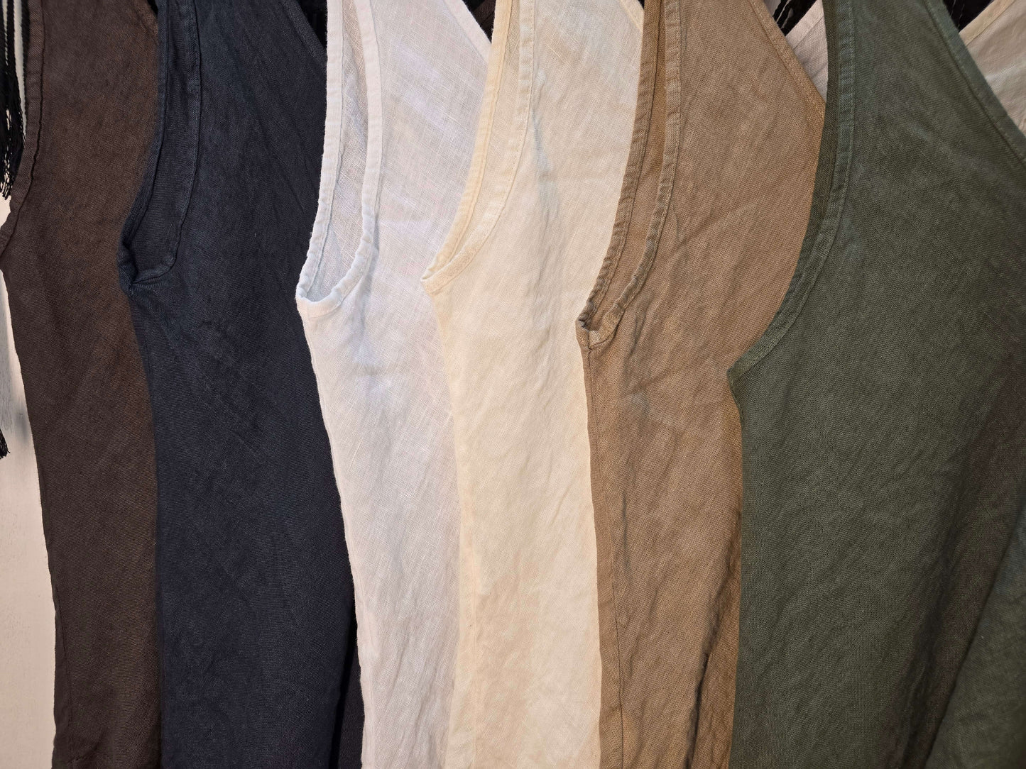 the tanks lined up to see the colours 